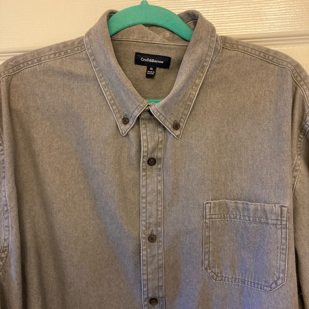 Gray Denim Shirt